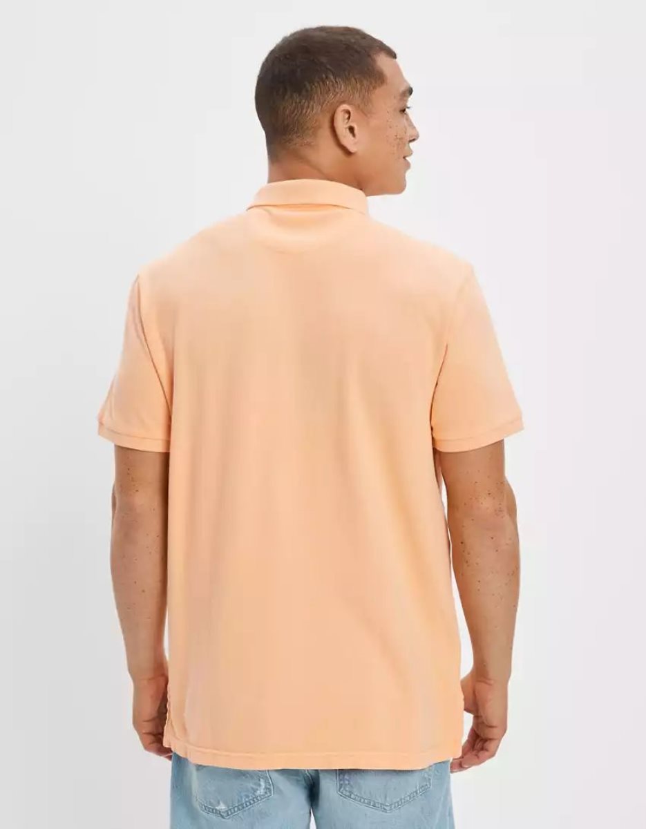 Polos American Eagle AE Super Soft Legend Pique Orange Homme | JRY-47950395